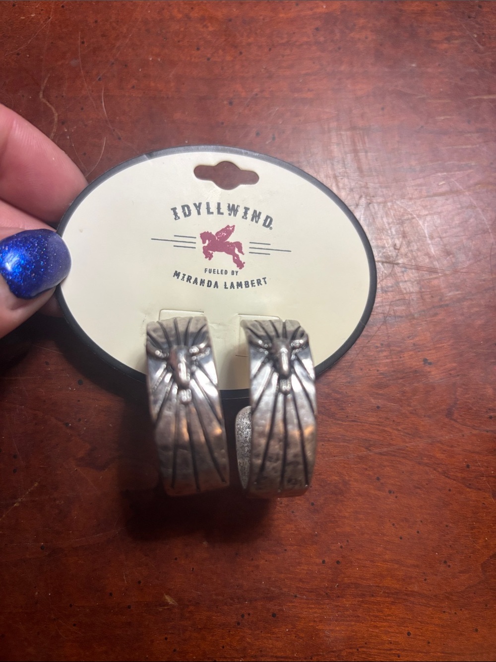 Idyllwind Silver-Tone Sunburst Hoop Earrings